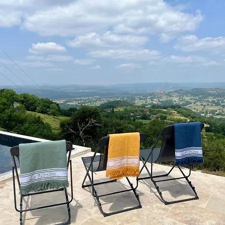 La Marilene, Grange Renovee Avec Vue Exceptionnelle Et Piscine Ferienhaus