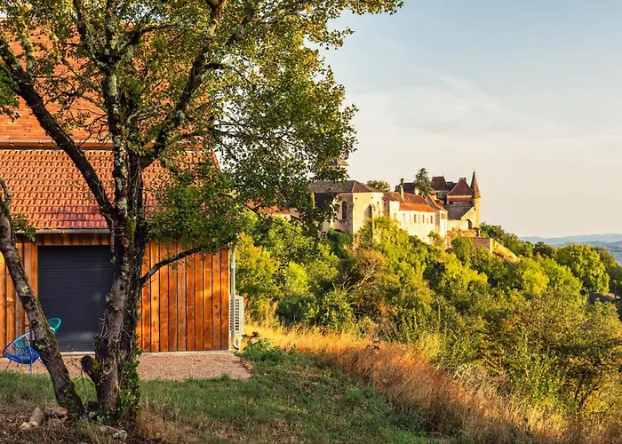 بيت للعطل La Marilene Grange Avec Vue Exceptionnelle Loubressac